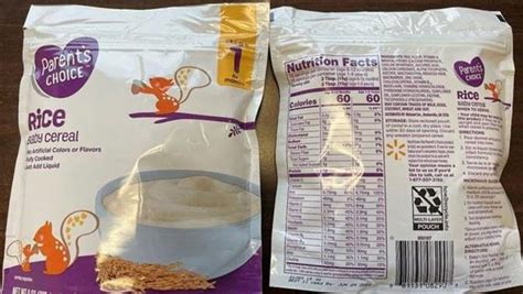 Parents Choice Rice Baby Cereal At Walmart Recalled For Arsenic