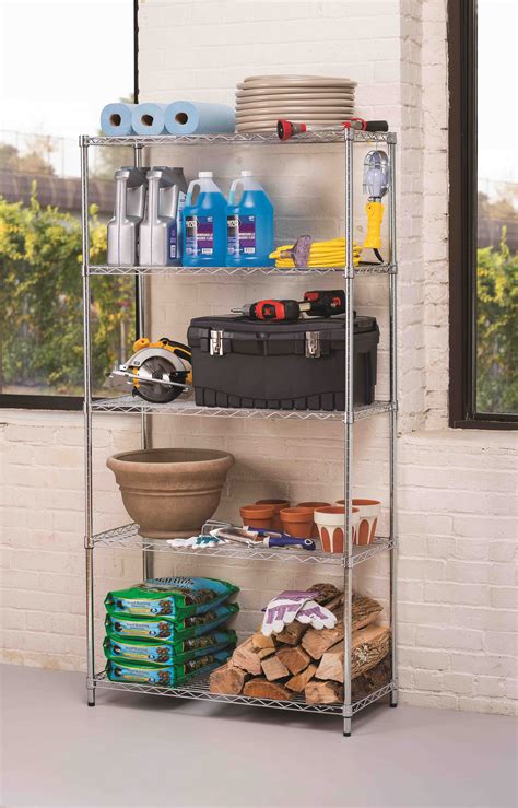 buy hyper tough 5 tier wire shelf unit chrome 1750 lb capacity online at lowest price in ubuy