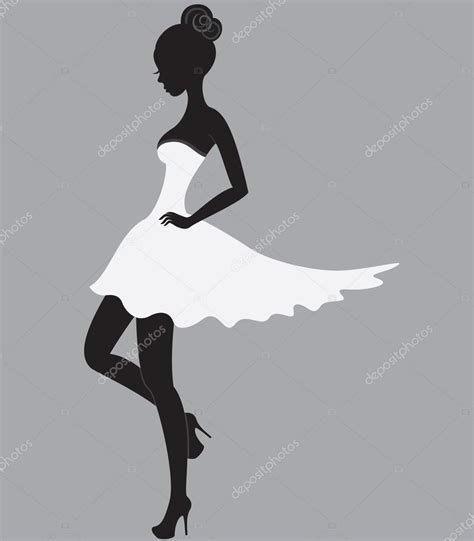 beautiful girl in white dress stock vector image by ©brahmapootra 10903964