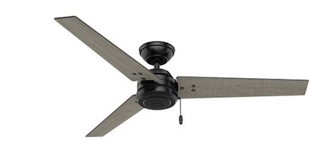 The carera ceiling fan features three reversible blades with a graphite finish and a chestnut finish as your options, a airmax motor and a wobblefree canopy. Hunter 59264 52-Inch Matte Black Cassius Ceiling Fan at ...