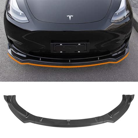 Buy Fit Tesla Model Y Front Bumper Lip Kit Car Mods Spoilers For Tesla