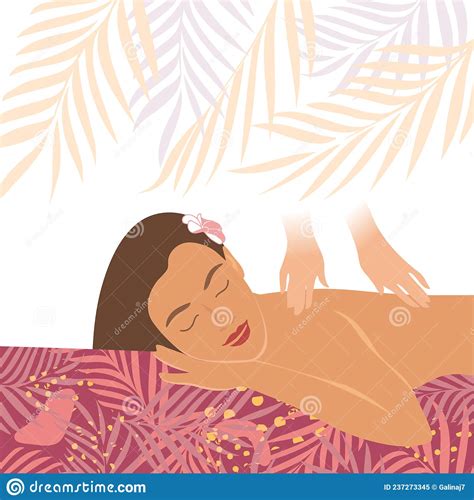 a woman in a massage beauty salon stock vector illustration of cream lotion 237273345