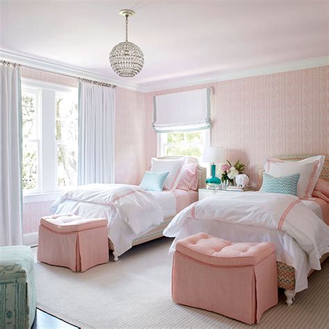 Andrew Howard Colorful Makover Pink And Mint Girl S Bedroom Twin Girl Bedrooms Bedroom Design