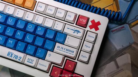 Gundam Keyboard Rx 78 Keycaps For Cherry Mx Switch Mechanical Keyboard