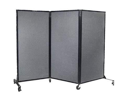 Afford A Wall Folding Mobile Room Divider Fabric Portable Partitions