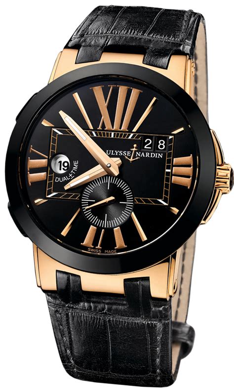 246 00 42 ulysse nardin executive dual time 43mm mens watch