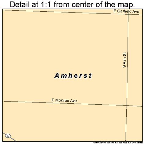 Amherst Nebraska Street Map 3101290
