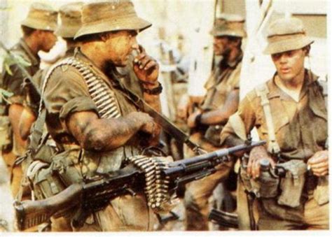 South African Troops During The Border War Or Also Known As The Bush