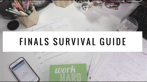 Finals Survival Guide How To Ace Your Finals My Study Hacks Youtube