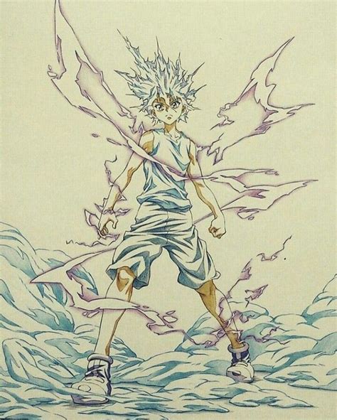 Killua Zoldyck Godspeed Kanmuru Anime Drawings Sketches Anime Sketch