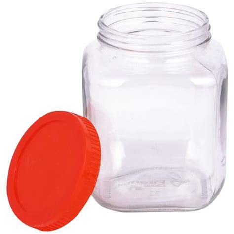 Buy Storehaus Glass Jar Container With Lid Square High Quality Durable Online At Best Price