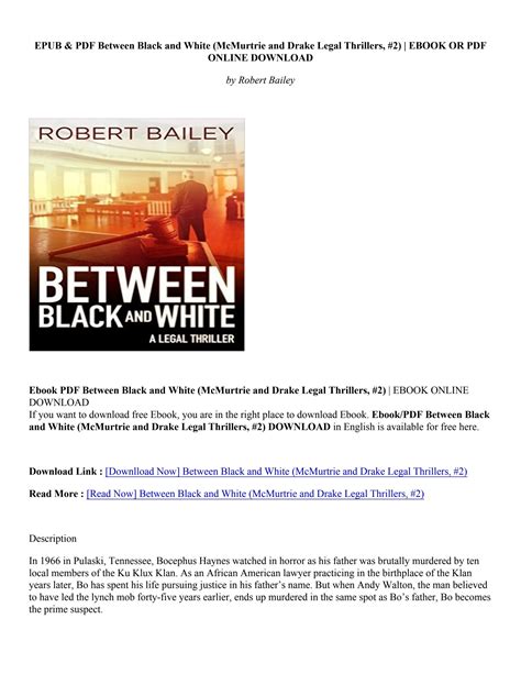 download book between black and white mcmurtrie and drake legal thrillers 2 robert bailey