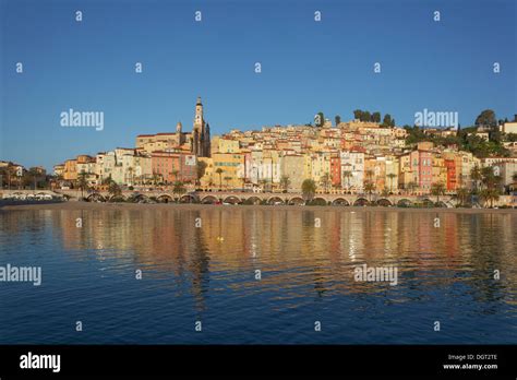 Historic Town Centre Of Menton In The Morning Light Menton French