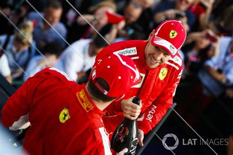 Find the newest podium meme. Race winner Sebastian Vettel, Ferrari, and thiod place ...
