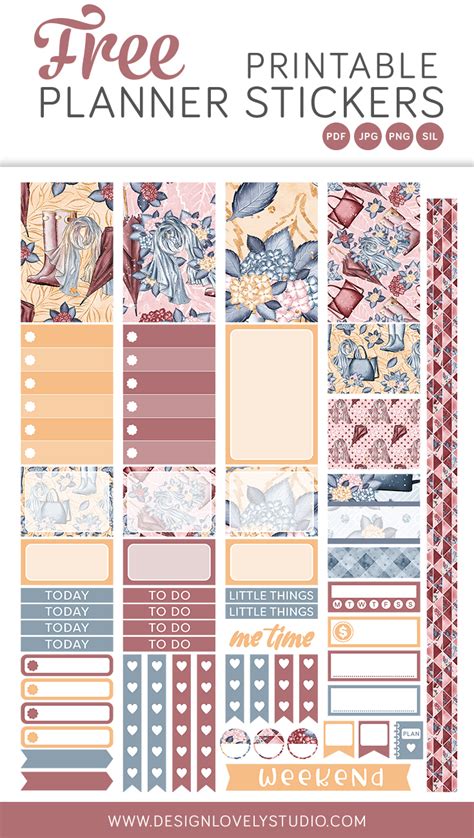 Free Printable Fall Fashion Planner Stickers Design Lovely Studio