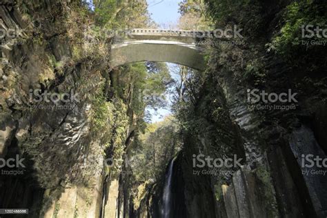 Takachiho Gorge And Manai Falls In Miyazaki Japan Stock Photo