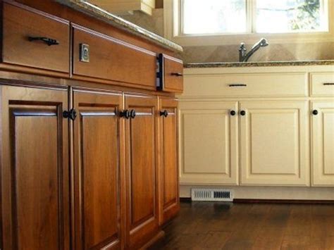 Finally, rinse with clear water and allow to dry. How To: Restore Cabinet Finishes | Stained kitchen cabinets, Stain kitchen cabinets dark, Wood ...