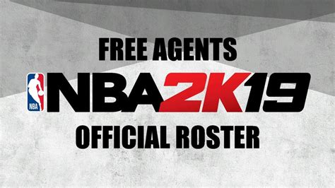 Nba 2k19 Official Roster Free Agents Showing Every Player Ovr