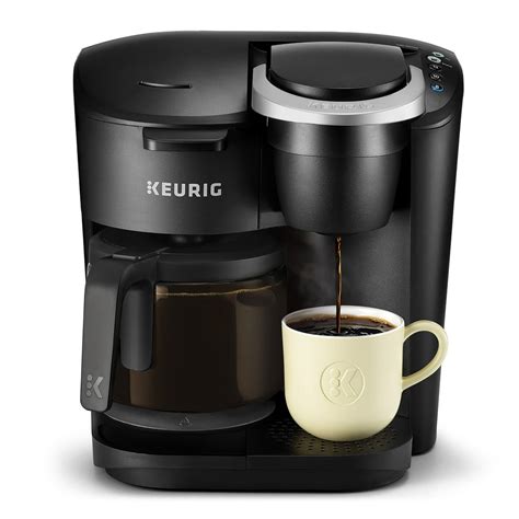 Keurig K Duo Essentials Coffee Maker With Single Serve K Cup Pod And 12 Cup Carafe Brewer