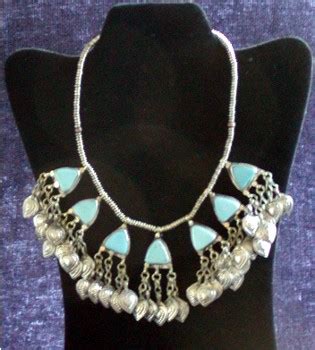 Vintage Tribal Turcoman Turquoise Necklace Vintage Designer Clothing