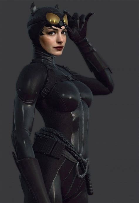 Anne Hathaway Embraces Her Role As Catwoman Anne Hathaway Catwoman