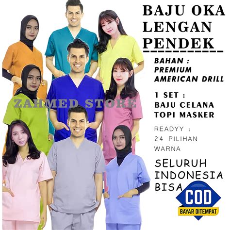 Jual Scrub Seragam Perawat Baju Oka Baju Ok Baju Jaga Baju