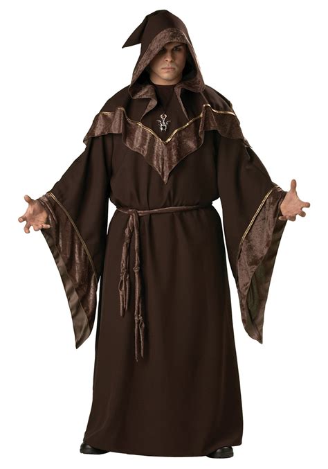 Disfraz De Brujo De Halloween Para Hombres Disfraz Medieval Oscuro