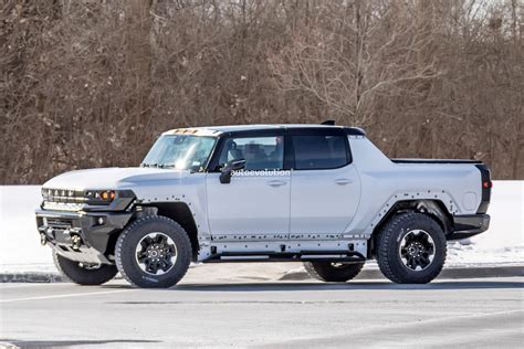2022 Gmc Hummer Ev Pickup Truck Spied Testing Production Chassis Parts