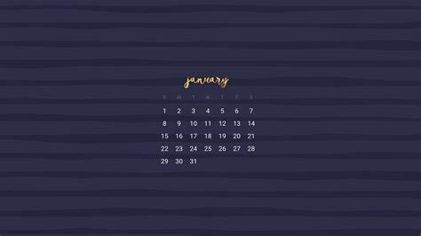 Free January Desktop Calendar Wallpapers 10 Options To Choose From