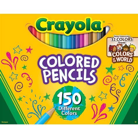 Crayola Colored Pencil Set Colors Of The World 150 Ct Back To School