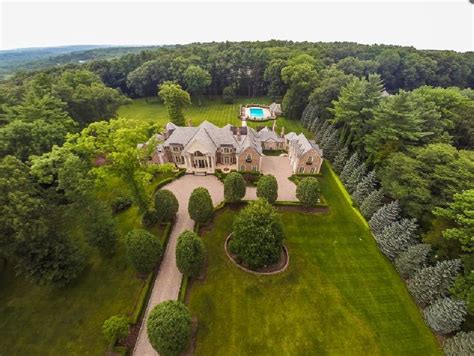 155 Million Newly Listed Brick Georgian Mansion In Saddle River Nj