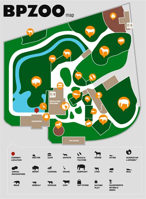 Zoo Map Buttonwood Park Zoo