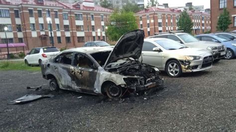В Перми ночью неизвестные сожгли автомобиль председателя дома Рифей