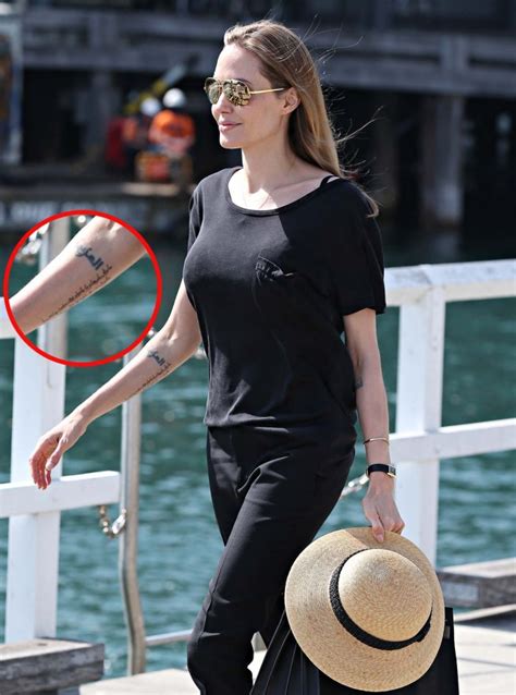 Still, no public confirmation regarding this tattoo has been made by jolie. Sacred Fearless Angelina Jolie Tattoo - Designs & Meanings ...