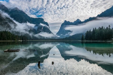 2048x1366 Nature Landscape Lake Mountains Forest Clouds Calm