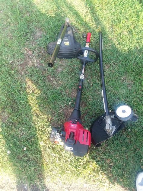 How to edge a lawn with a string trimmer. Craftsman Weed Eater and edger attachment for Sale in ...