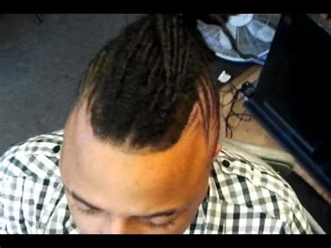 Under cut freestyle design women's side shave. Talent tha barber haircut freestyle dreadlock mohawk - YouTube