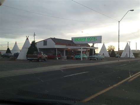 The motel office and its surrounding small buildings represent. Arellano family: Wigwam Village, Holbrook, AZ