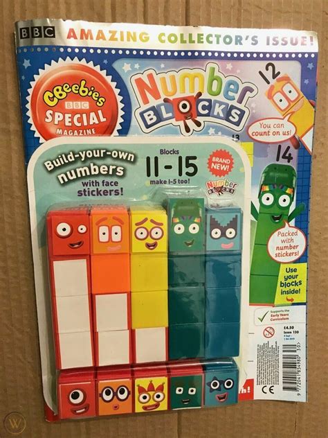 New Numberblocks Cbeebies 11 15 Set With Magazine Number Blocks Kids