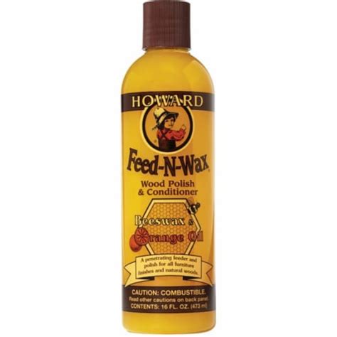 Howard® Feed N Wax® Beeswax And Orange Oil Wood Polish And Conditioner 16