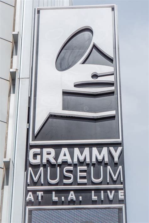 grammy museum in los angeles downtown california usa march 18 2019 editorial photography