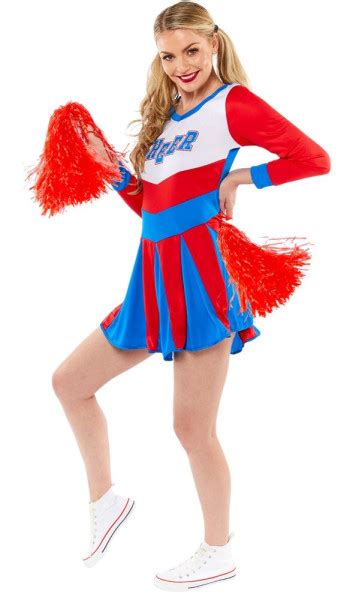 Cheerleader Penny Damenkostüm Partyde