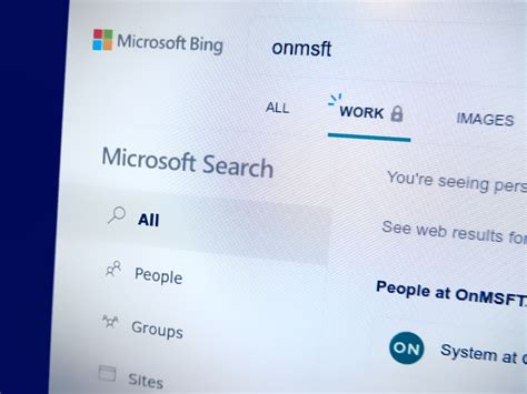 How To Use Microsoft Search In Bing To Find Your Work Data