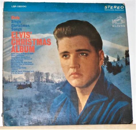 Elvis Presley Elvis Christmas Album 1964 Stereo Vinyl Lp Record