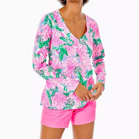 Lilly Pulitzer Tops Lilly Pulitzer Etta Long Sleeve Top Pink