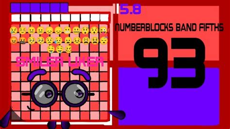 Numberblocks Band Fifths 93 Youtube