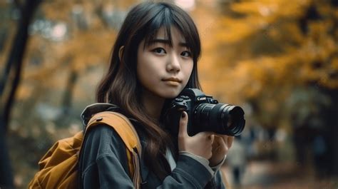 The Best Beginner Women Asian Amateur Photographer Background A High