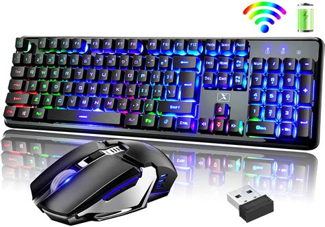 Wireless Gaming Keyboard Mouse Combo 2400dpi Gaming Mouse