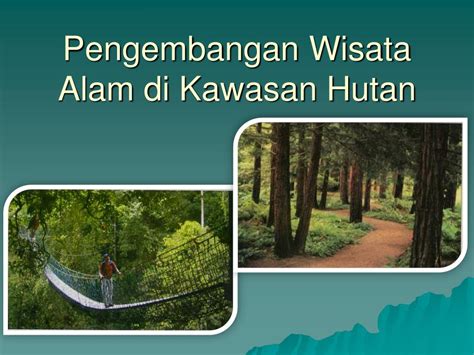 Kesatuan pengelolaan hutan, atau mitra pengembang wisata alam yang telah dilaksanakan sebelum. Proposal Pengelolaan Hutan Sebagai Tempat Wisata ...