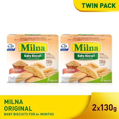 Milna Baby Biscuit Original Twin Pack 2x130g Shopee Philippines